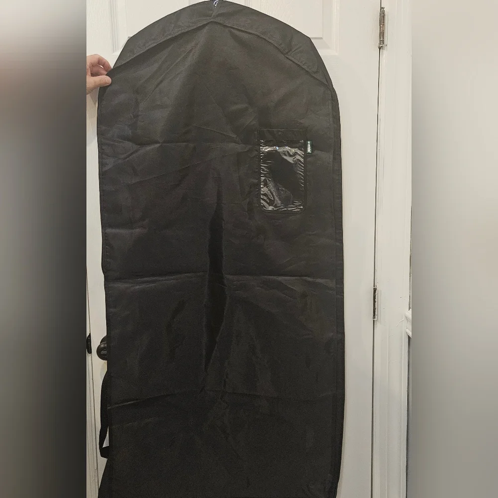 Meurice eco 2 in 1 garment bag/ suit carrier with straps and tag